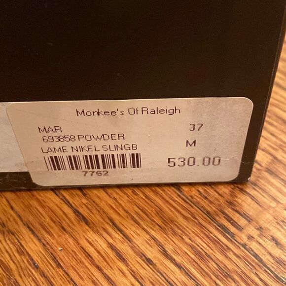 Marc by Marc Jacobs Gold Star Peep Toe Slingbacks 37 - Picture 3 of 9